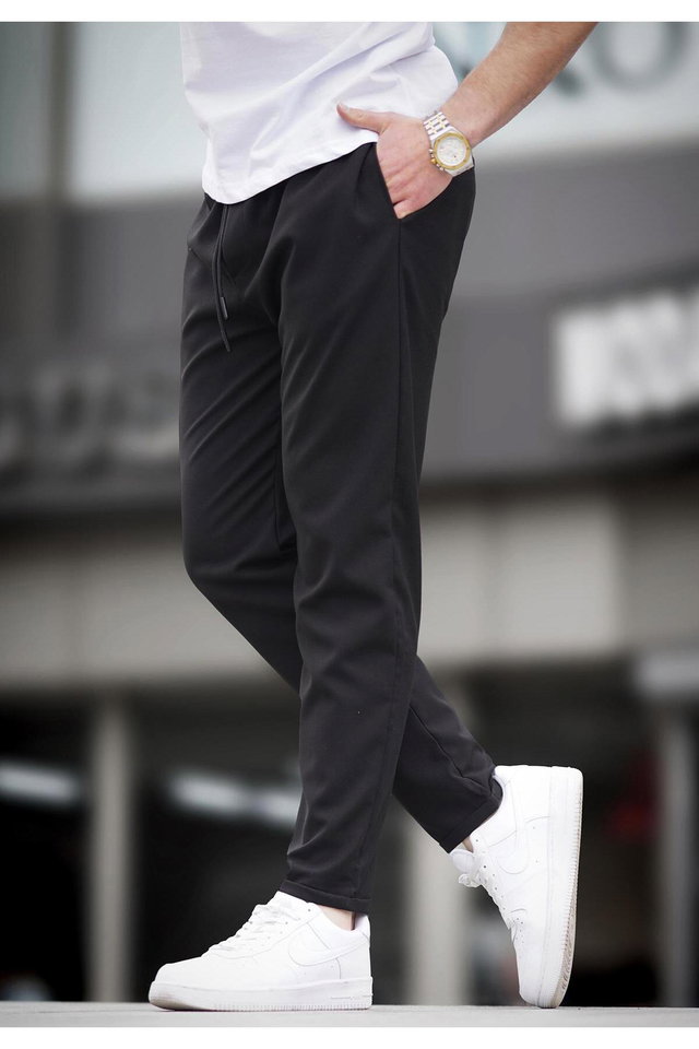 Black - Black Jogger Pants 4242