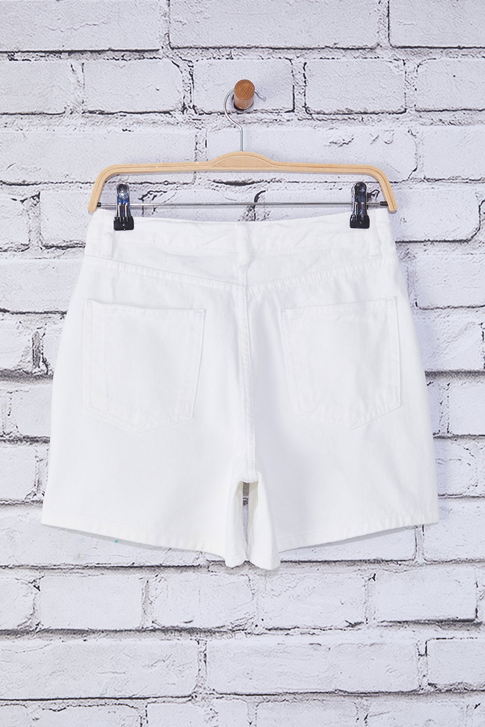 High Waist City Boy Denim Shorts TWOSS25SR00172