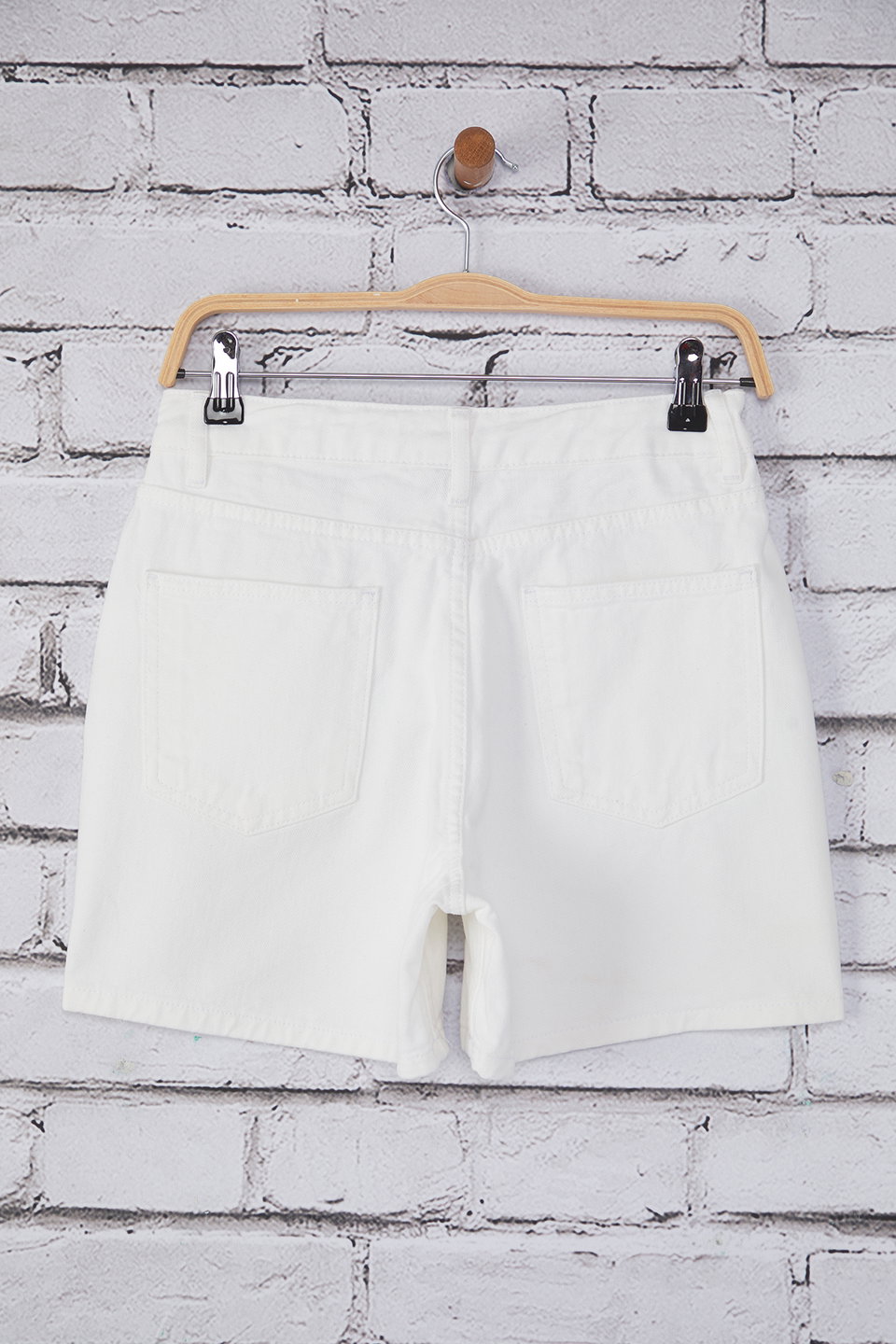 High Waist City Boy Denim Shorts TWOSS25SR00172