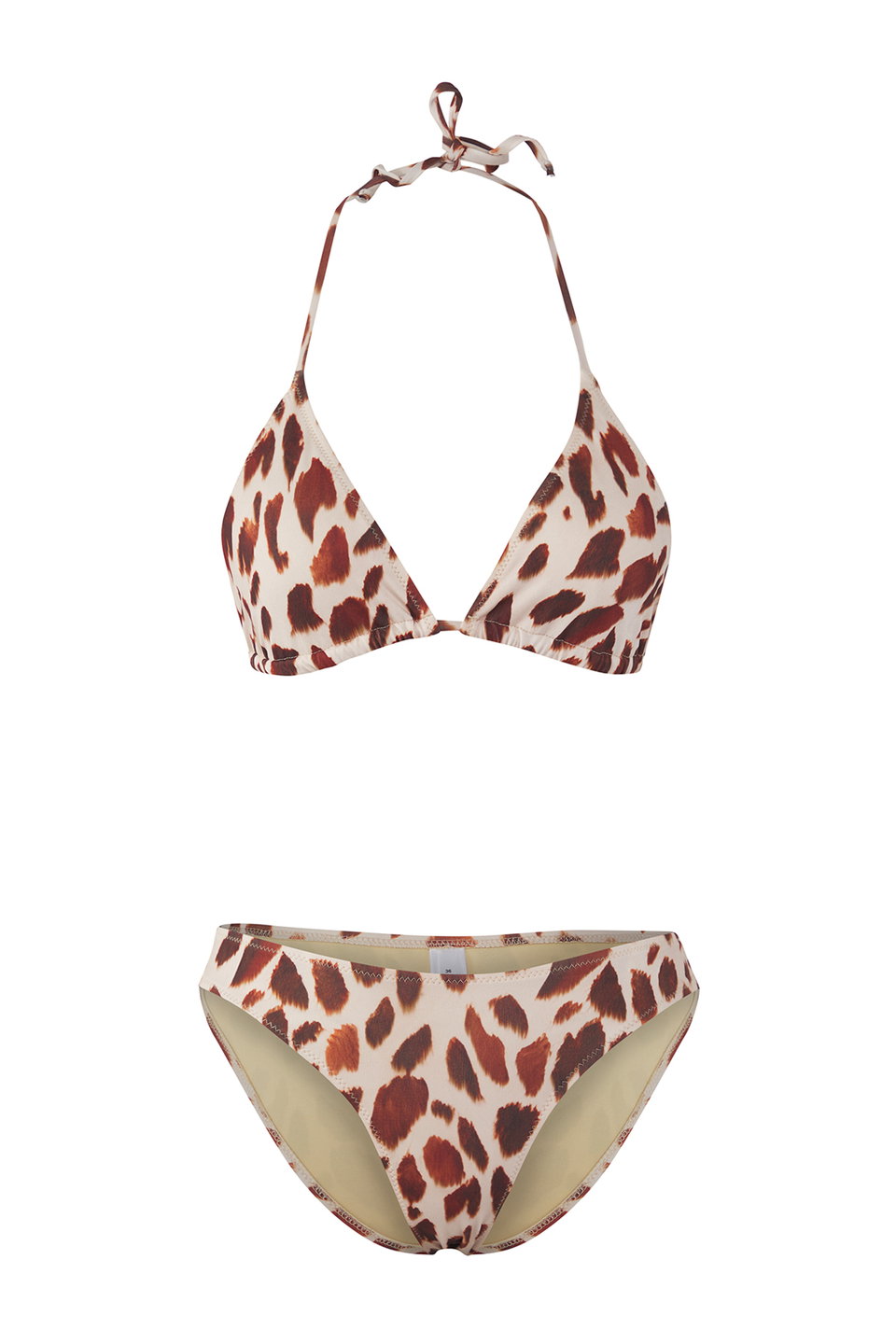 Leopard Patterned 4 Piece Set Bikini Set & Blouse & Pareo TBESS25JS00005