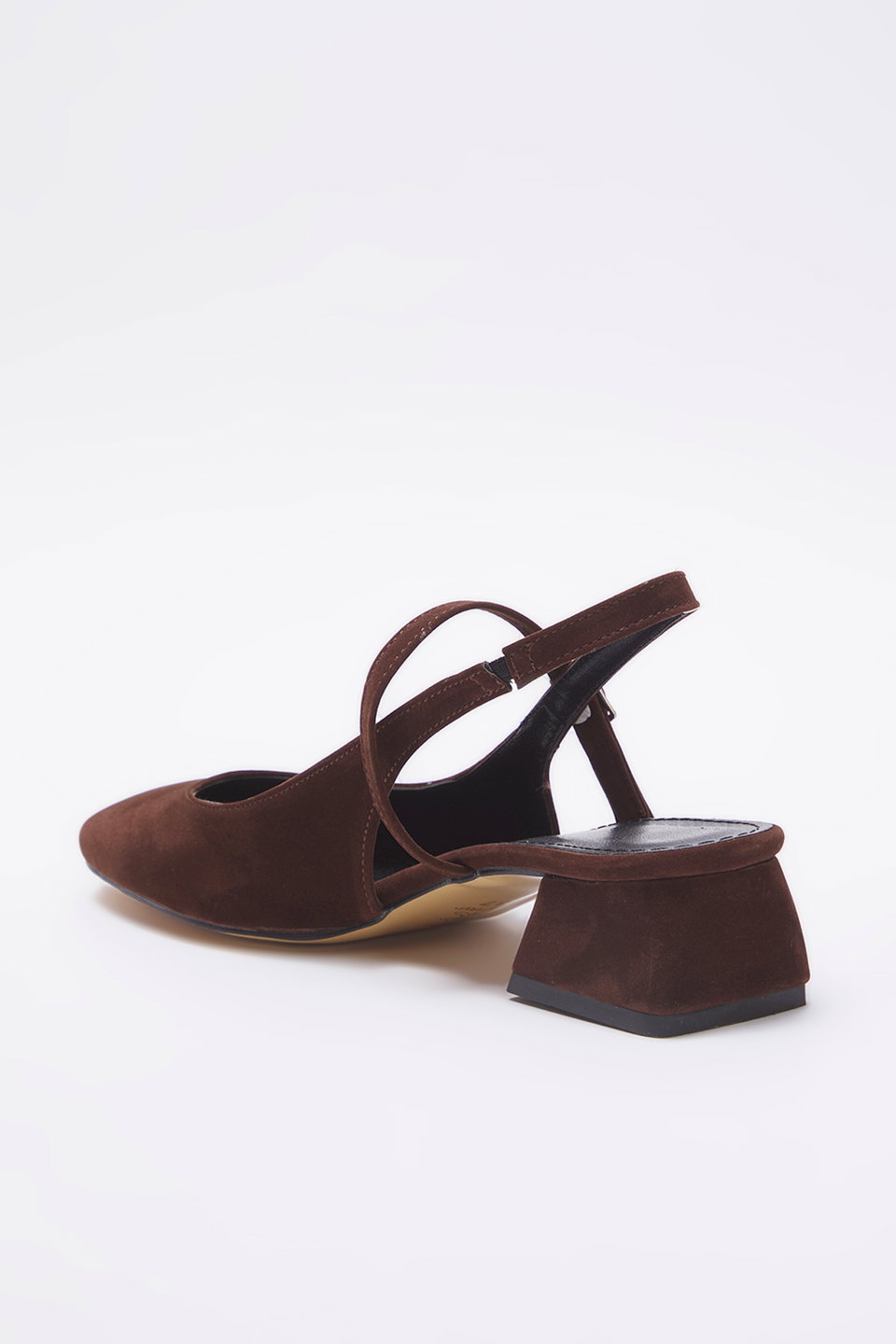 Suede Mary Jane Block Heel Sandals Takss25To00075