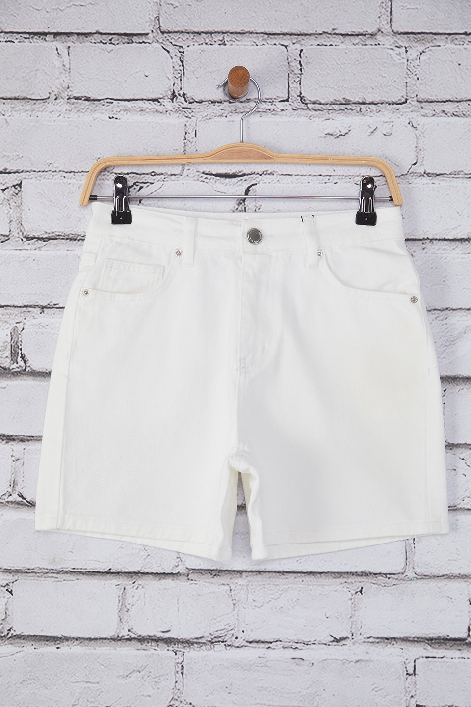 High Waist City Boy Denim Shorts TWOSS25SR00172
