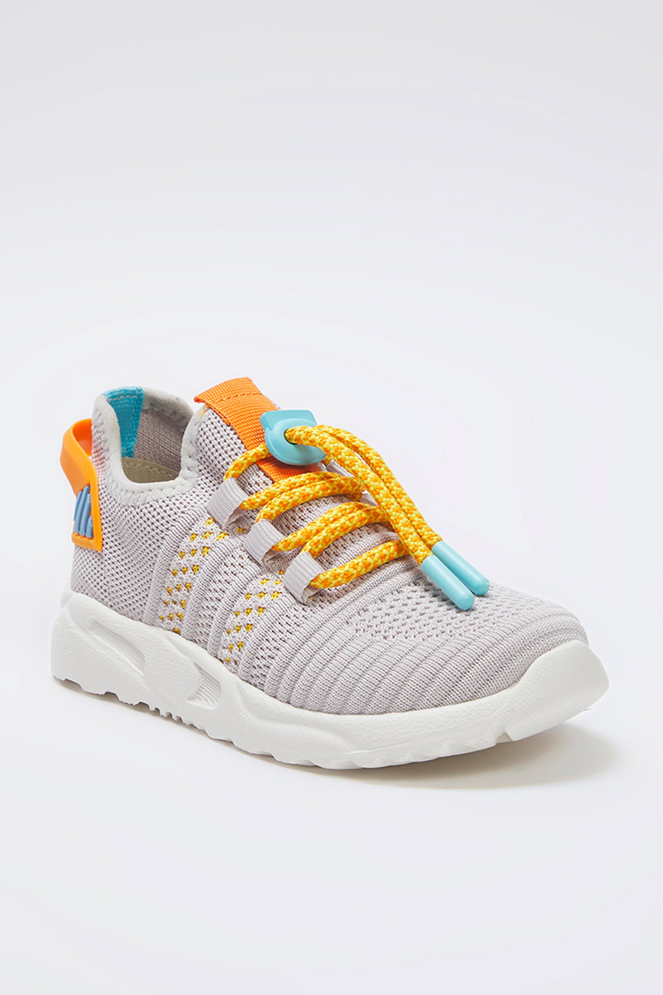 Knit Laced Flexible Sole Big Boy Kids Sports Shoes TAXSS25SN00023
