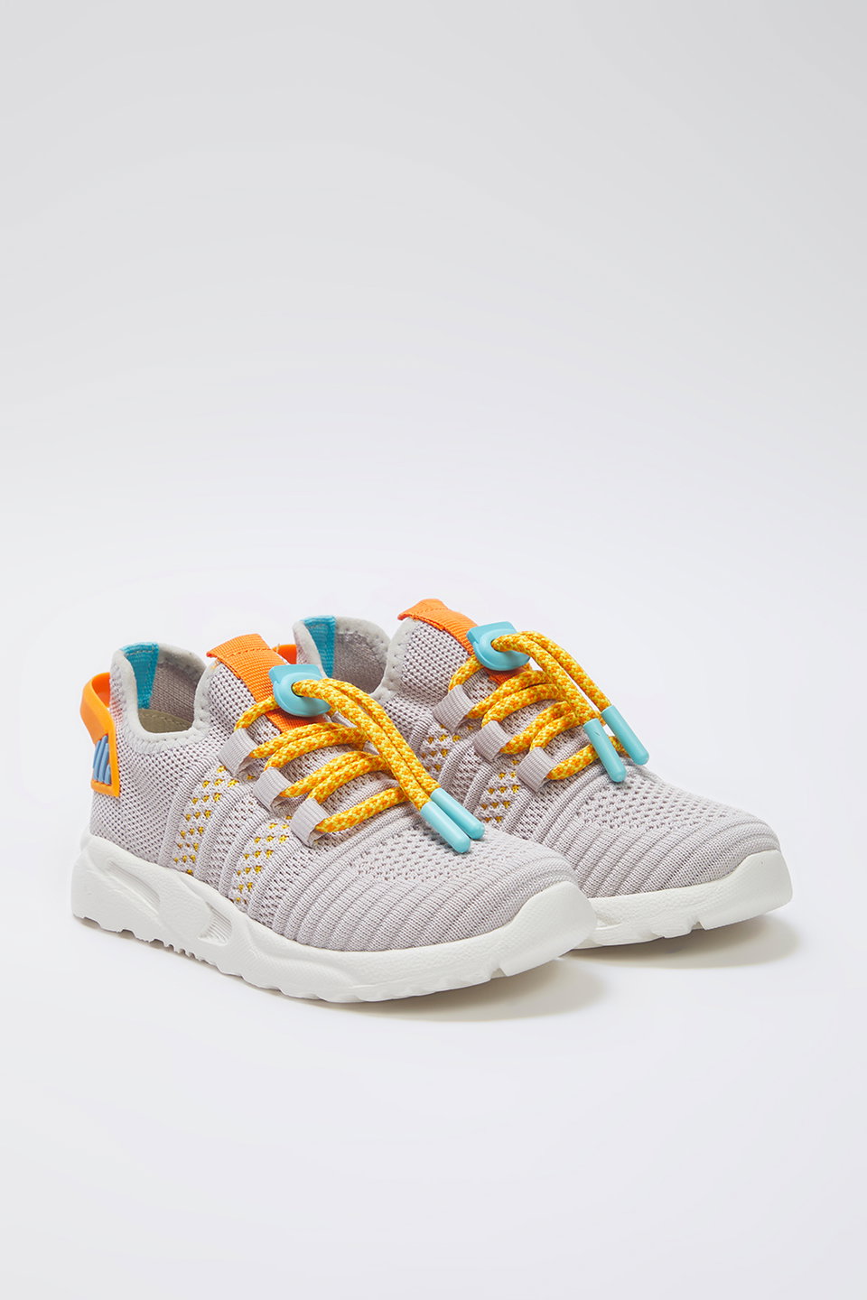 Knit Laced Flexible Sole Big Boy Kids Sports Shoes TAXSS25SN00023