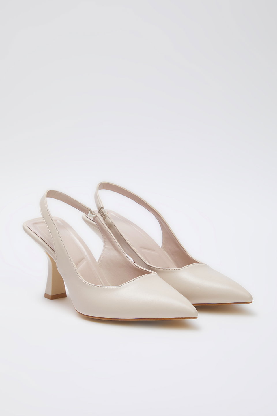 Pointed Toe Slingback Women's Thin Heel Shoes TAKAW25TO00010