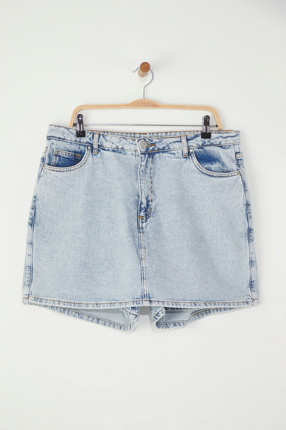 High Waist Wide Leg Plus Size Shorts Skirt TBBSS25AP00032