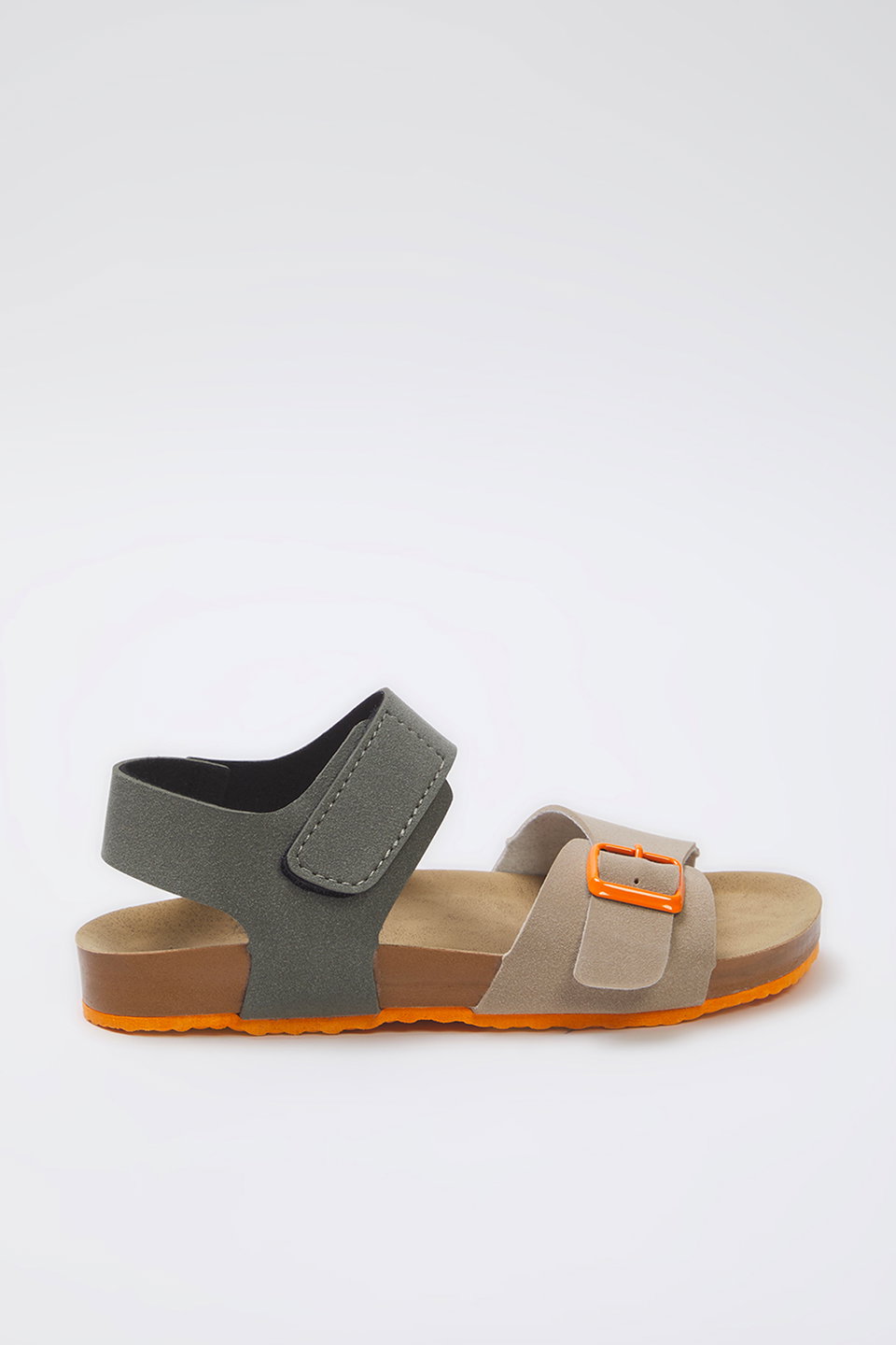 Nubuck Color Block Velcro Unisex Little Child Kids Sandals TAXSS25SD00057