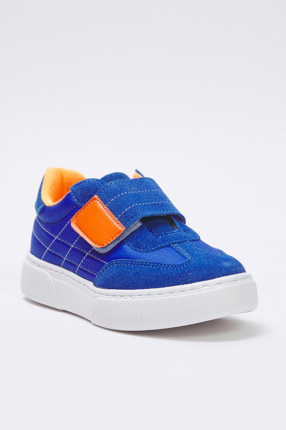 Nubuck Color Block Velcro Unisex Little Child Kids Sneakers TAXSS25SN00050