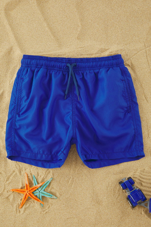 Navy blue - Red Boy Basic Woven Swim Shorts TKDSS25DS00002