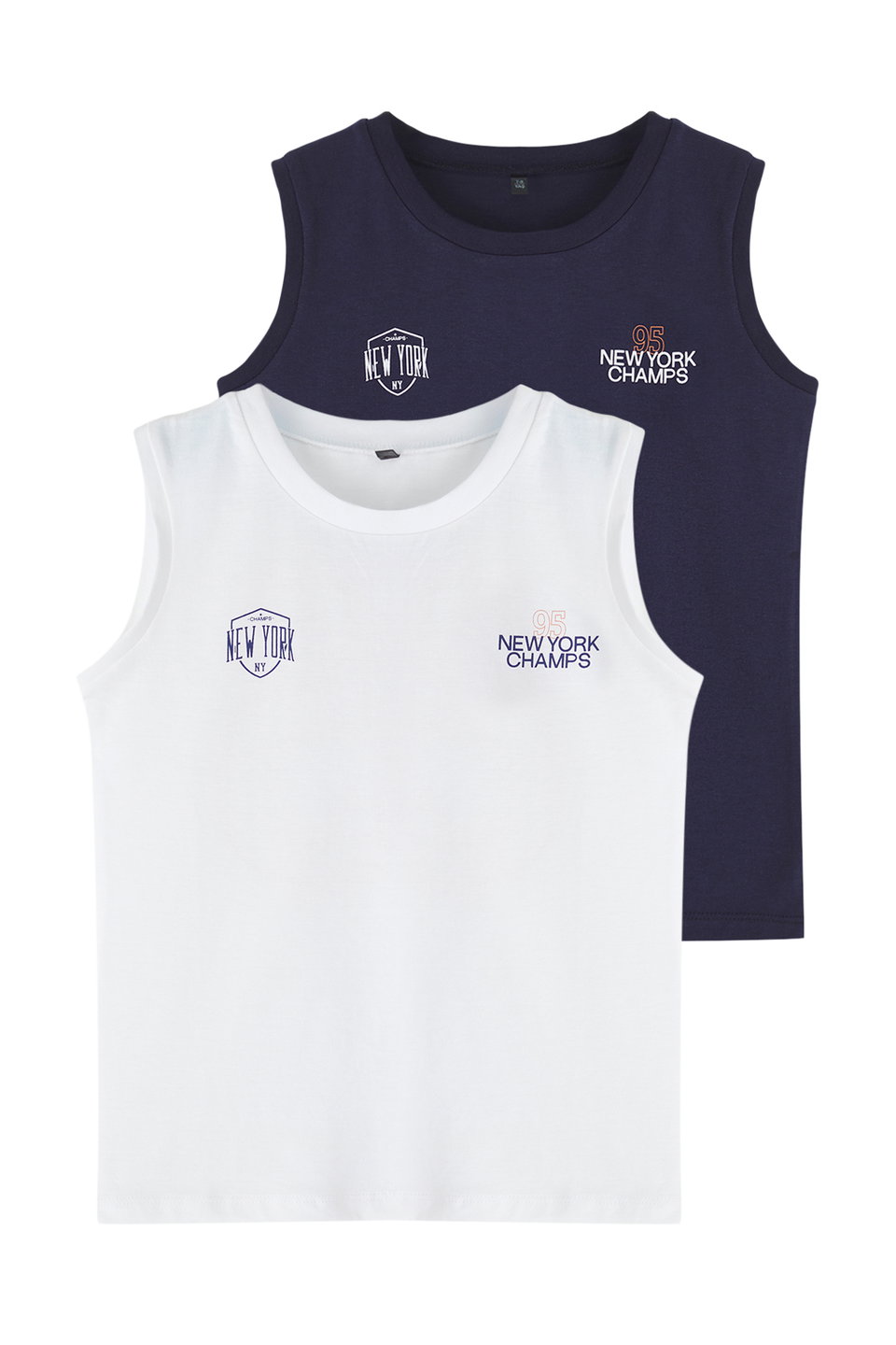 2-Pack Boy 100% Cotton Slogan Printed Knitted Athlete TKDSS25AL00008