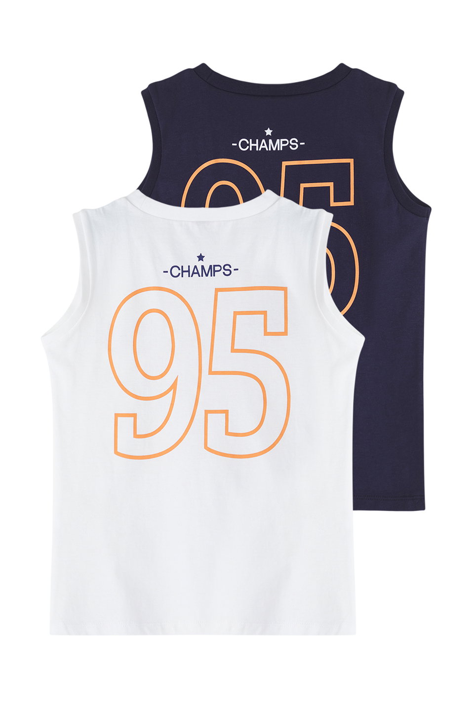 2-Pack Boy 100% Cotton Slogan Printed Knitted Athlete TKDSS25AL00008