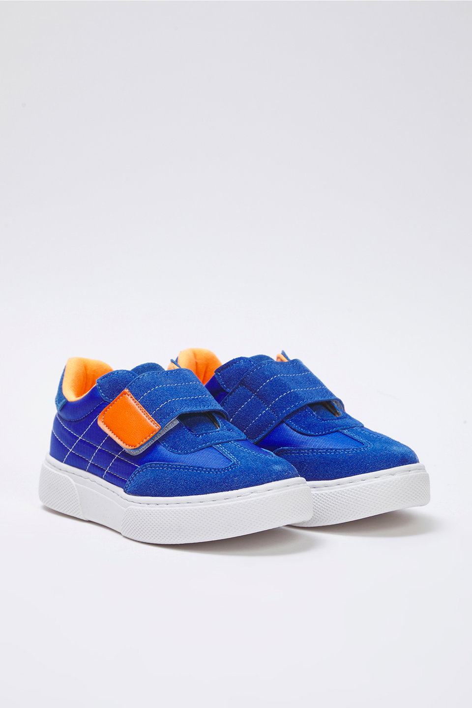 Nubuck Color Block Velcro Unisex Little Child Kids Sneakers TAXSS25SN00050