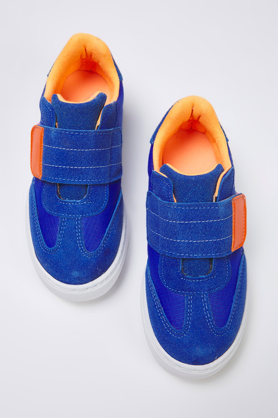 Nubuck Color Block Velcro Unisex Little Child Kids Sneakers TAXSS25SN00050