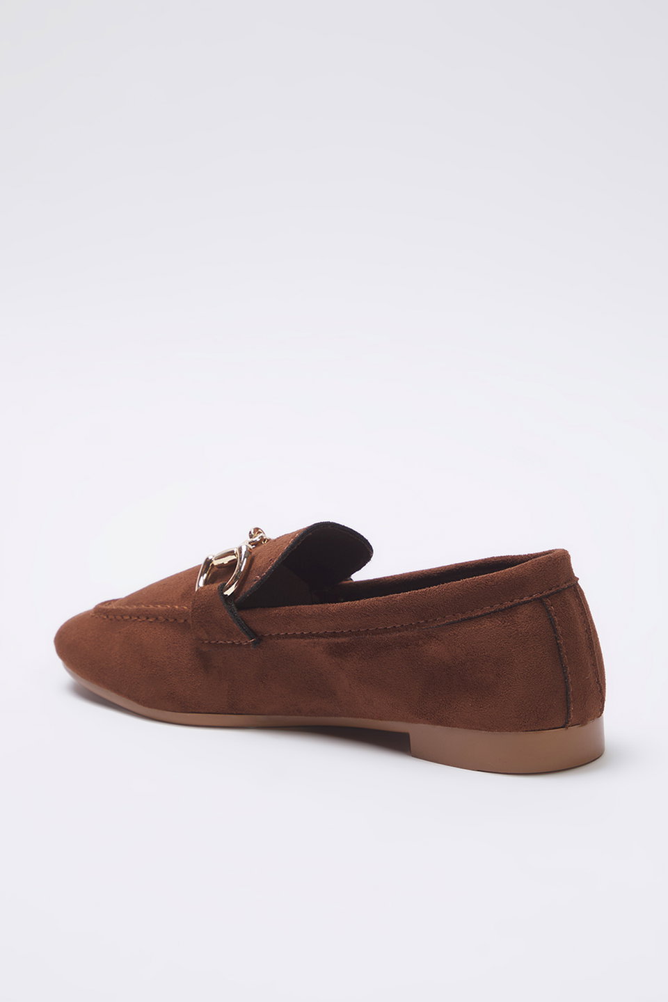 Suede Accessory Detailed Women's Loafer Shoes TAKSS25LA00000
