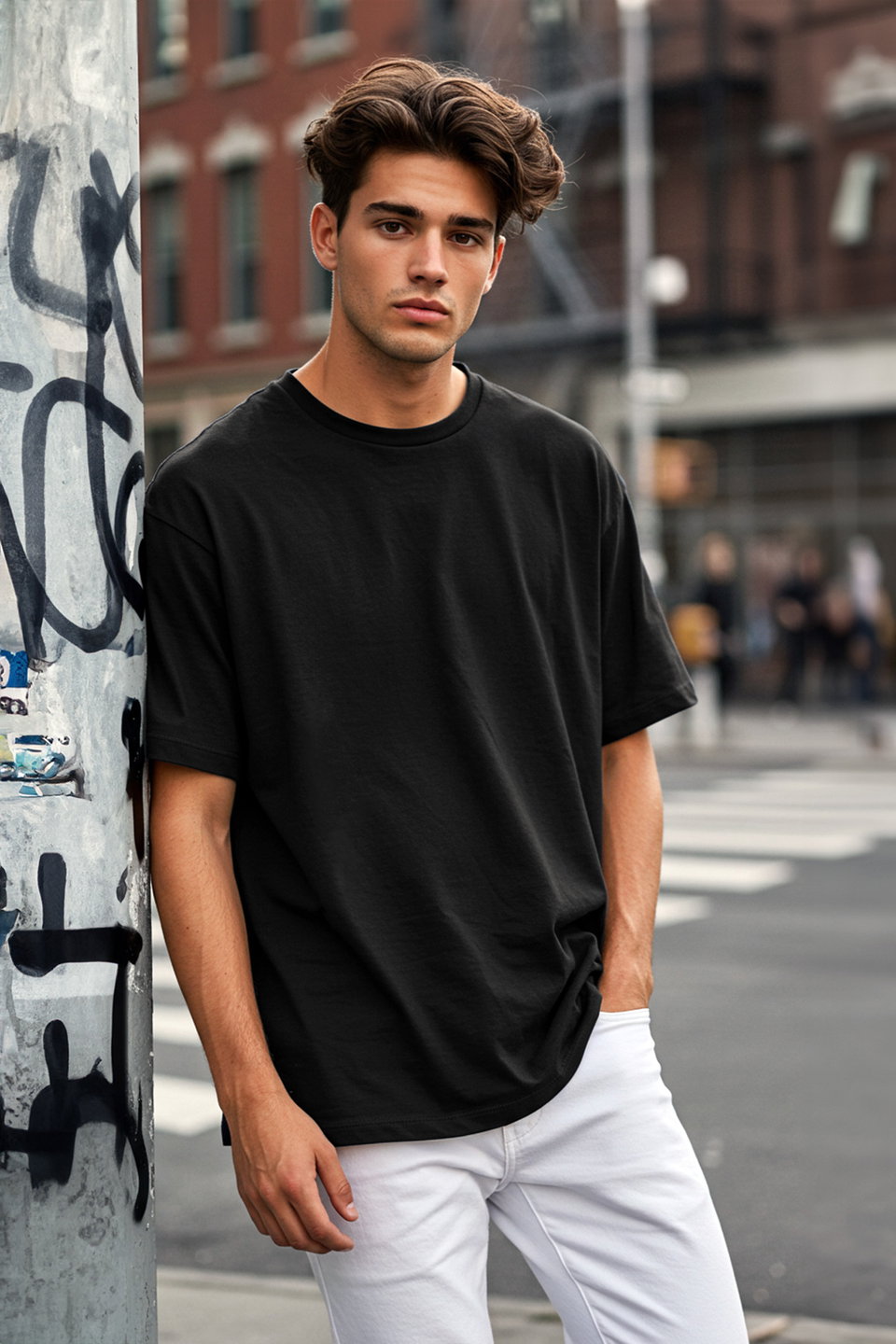 Oversize/Wide Cut Basic 100% Cotton T-Shirt TMNSS22TS0318