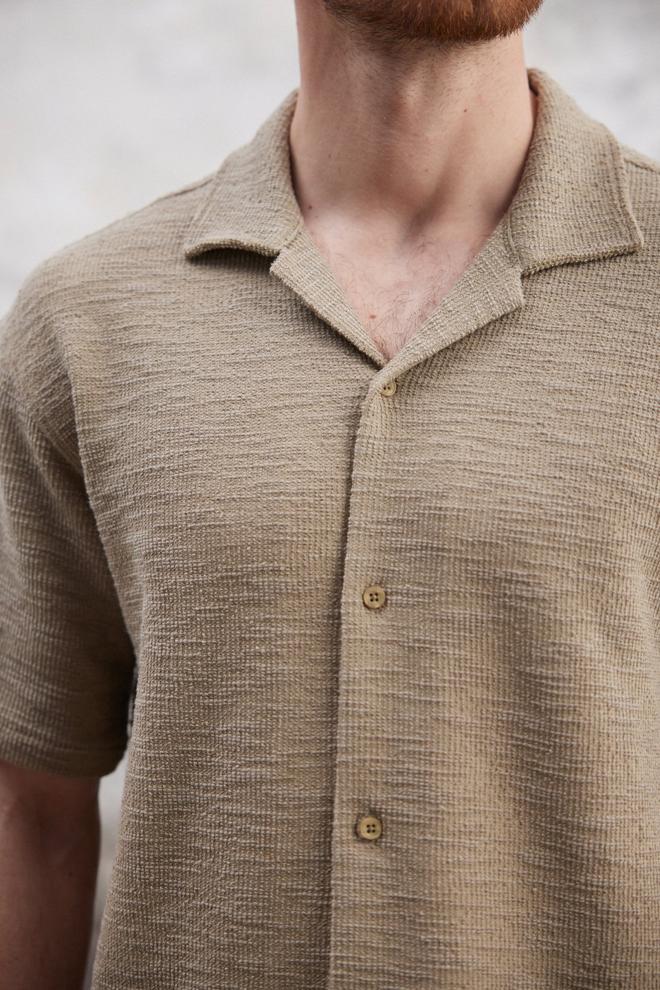 Regular Fit Textured Tough Fabric Men's Shirt TMNSS25GO00067