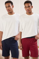 Claret Red-Navy Blue