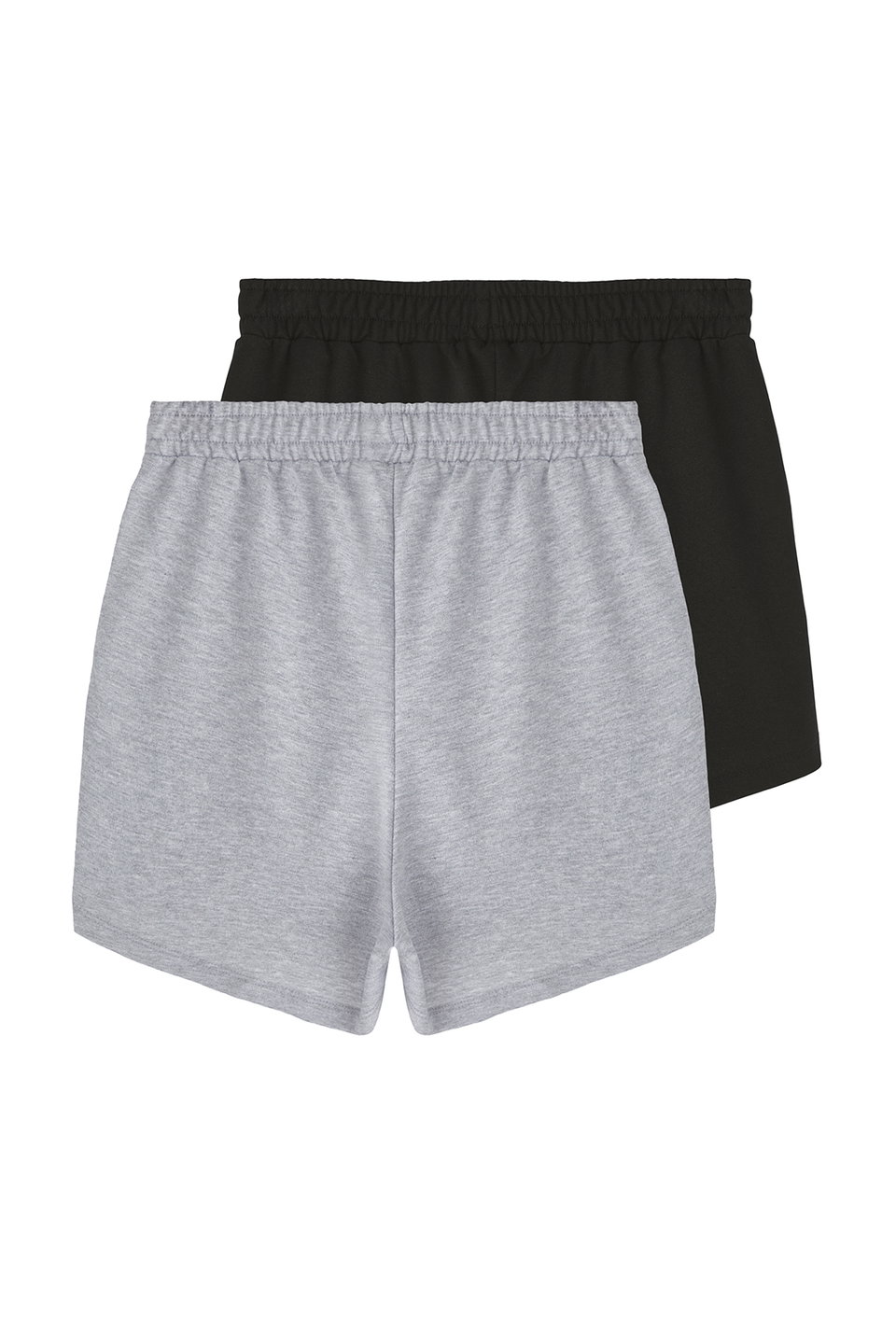 Melange- 2-Pack Relaxed/Comfortable Fit Short Flexible Knitted Shorts & Bermuda TWOSS25SR00084