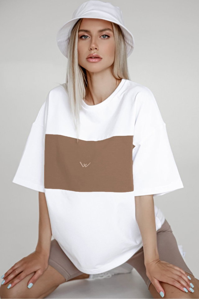 White - Mad Girls White Embroidered T-Shirt Mg1421