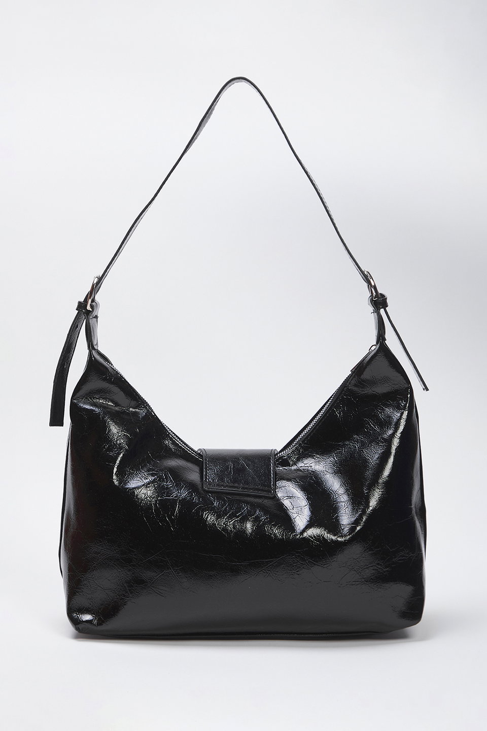 Oval Women's Shoulder Bag with Trok Belt Buckle Takss25Oc00042