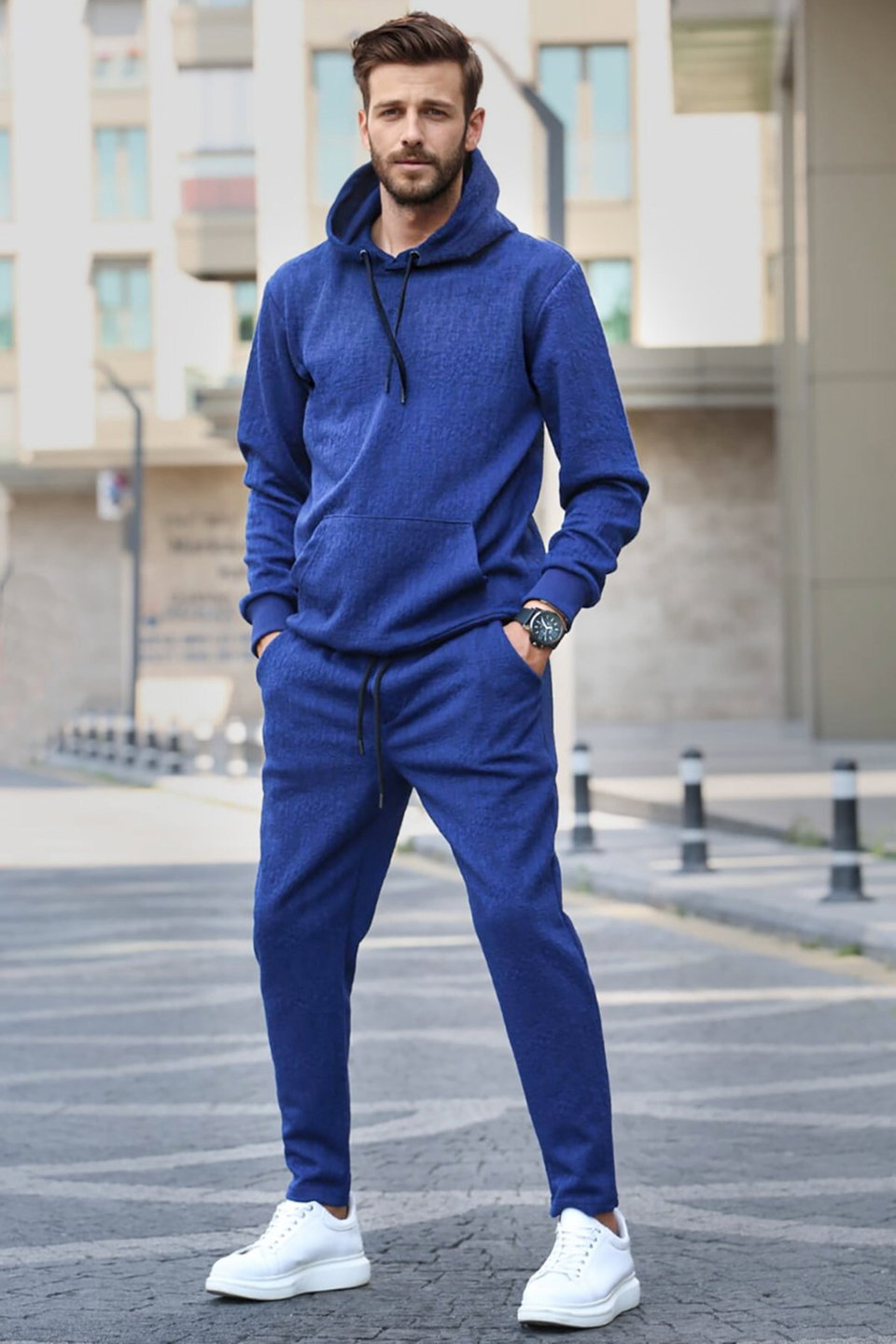Hooded Basic Tracksuit Set 5903