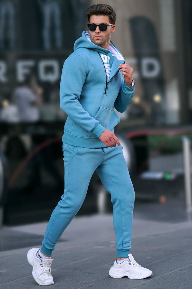 Blue - Black Men's Tracksuit Set 5634