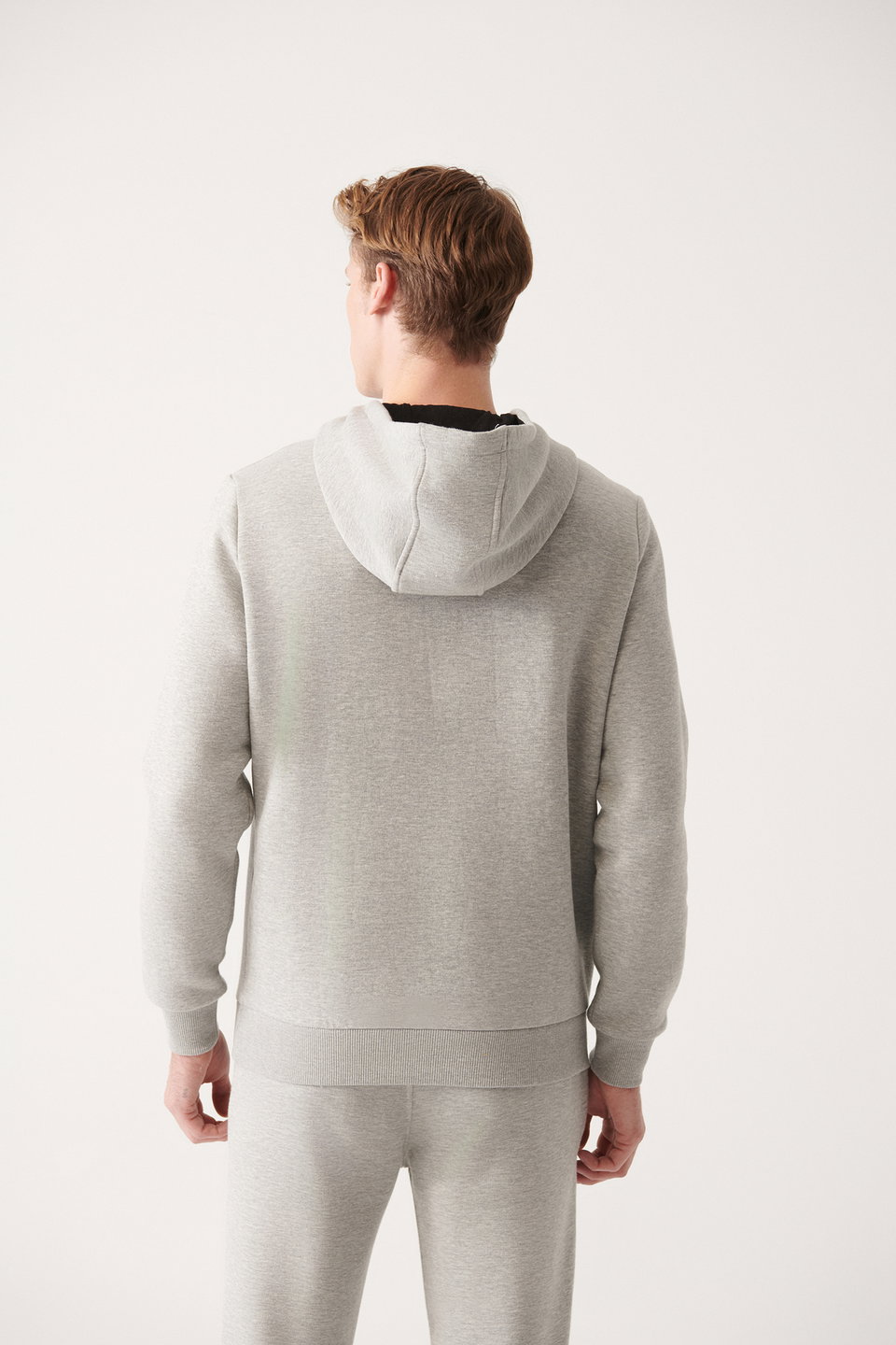 Men's Hooded 3-Thread Raised Cotton Sweatshirt E001018