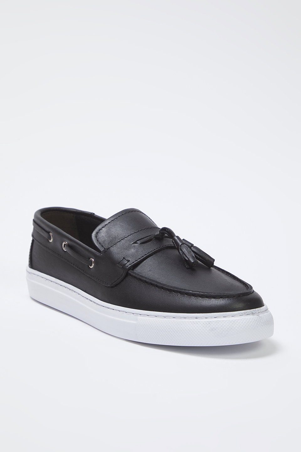 Genuine Leather Tassel Detailed Men's Loafer Shoes TAKSS25LA00020