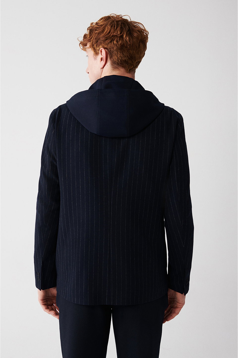 Men's Mono Collar Hooded Jacket with Insert Pockets A32Y4019