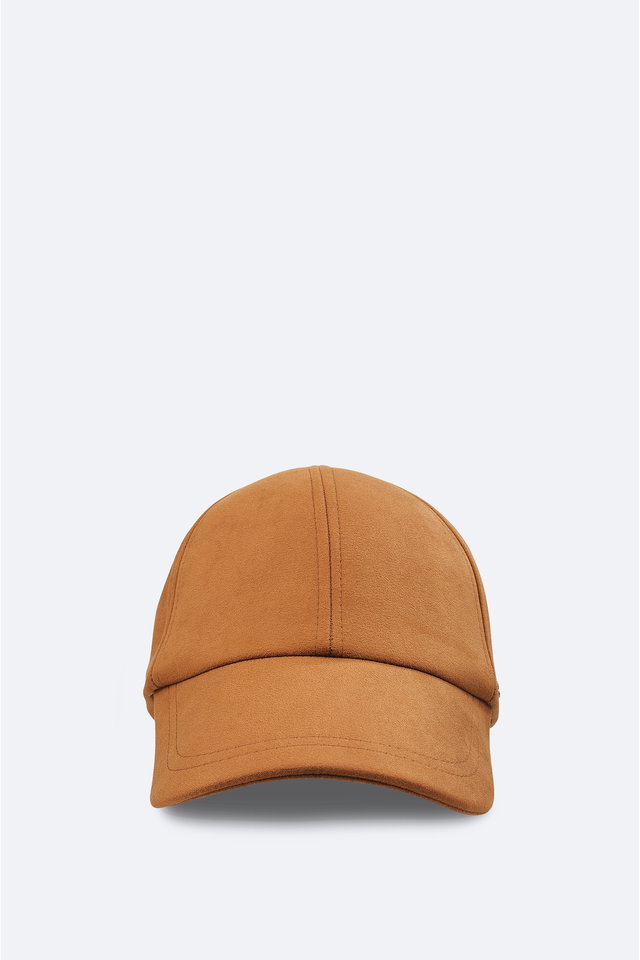 tan - Men's Navy Blue Suede Sports Hat A32Y9204
