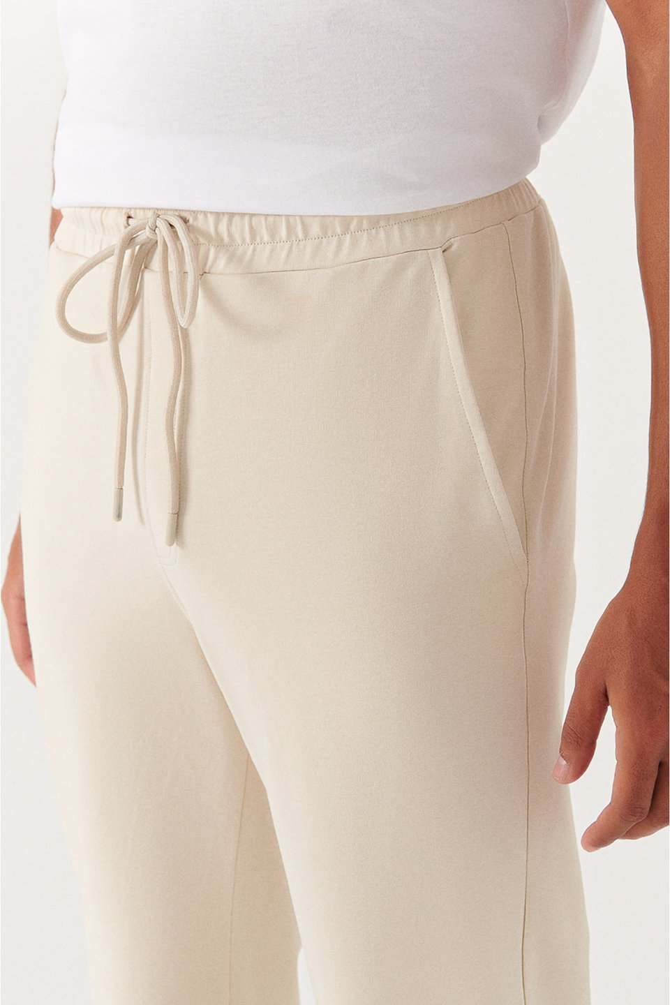 Men's basic cotton 2-thread jogger e003403