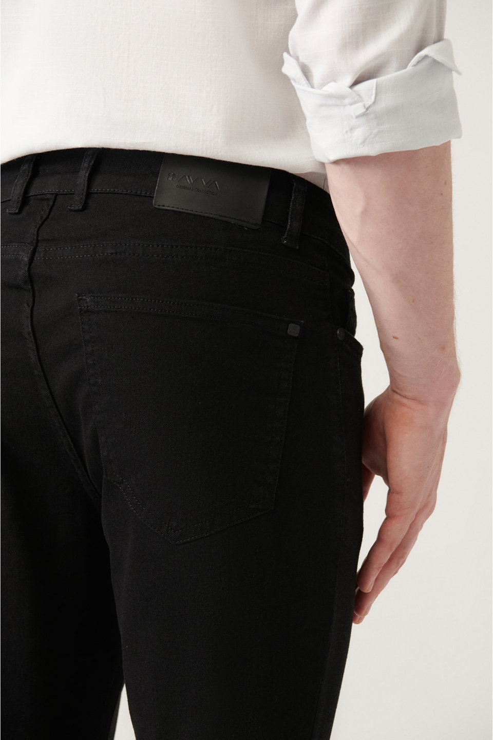 Men's distressed wash stretch jean pants e003513
