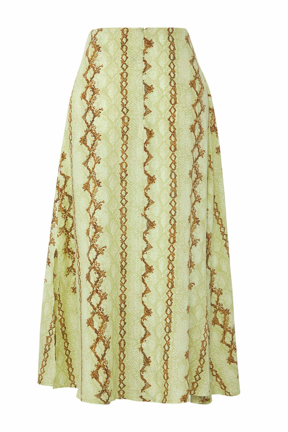 Multicolored Asymmetrical Slit Long/Maxi Viscose Skirt TWOSS25ET00183