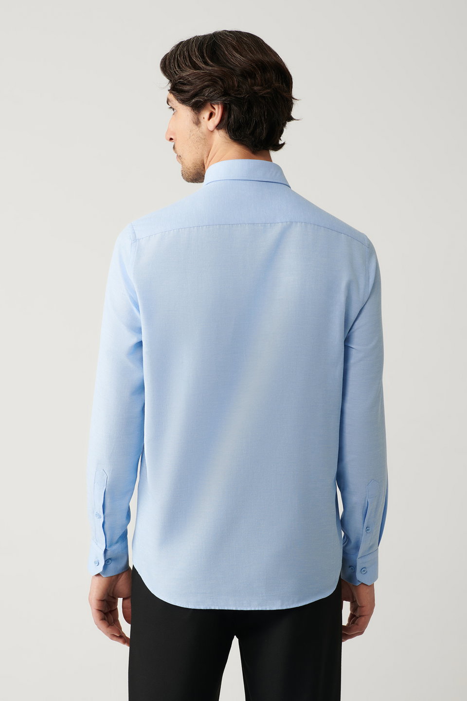 Men's Button-down Collar Easy Iron Cotton Oxford Shirt E002000