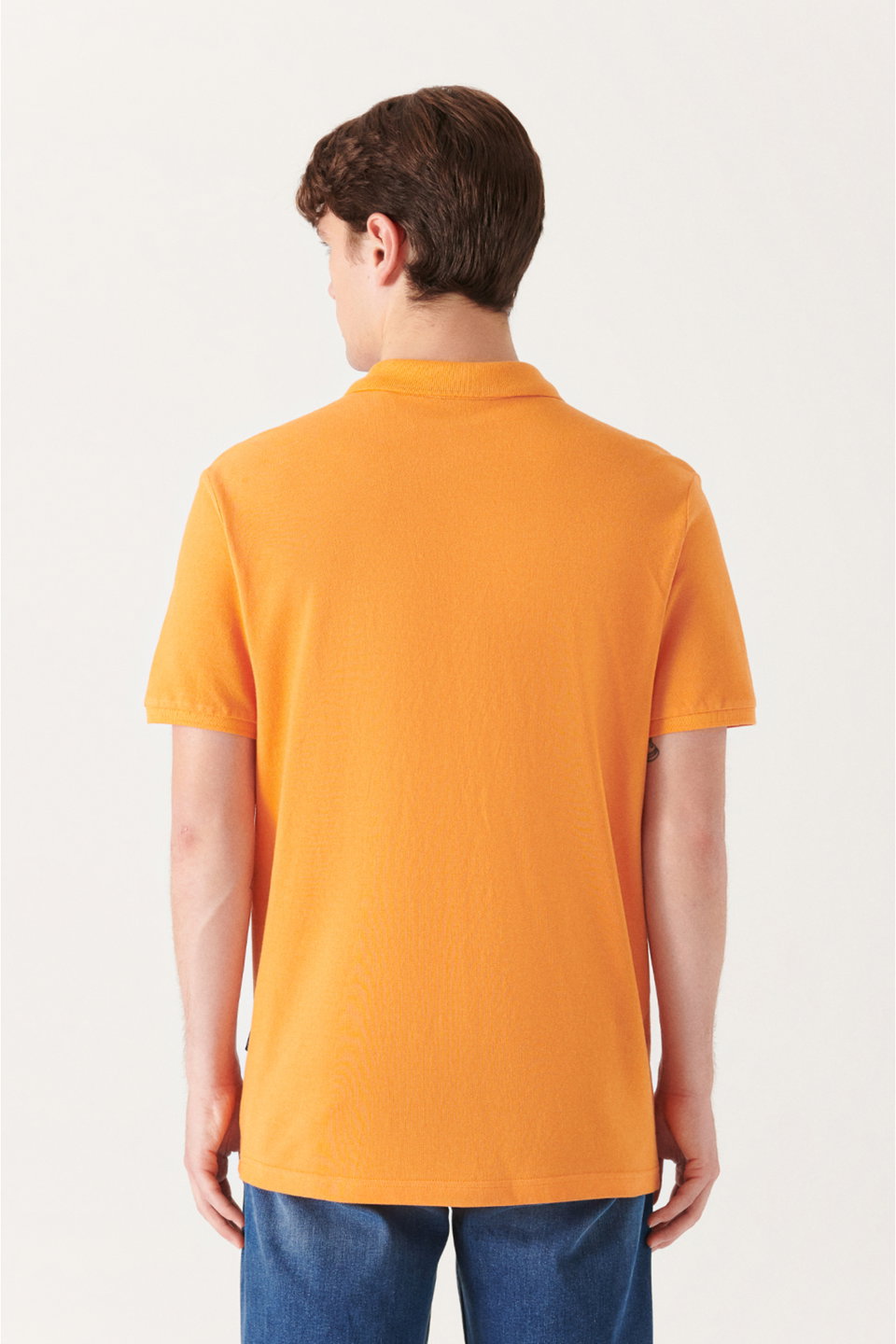 Men's basic cotton polo collar t-shirt e001004