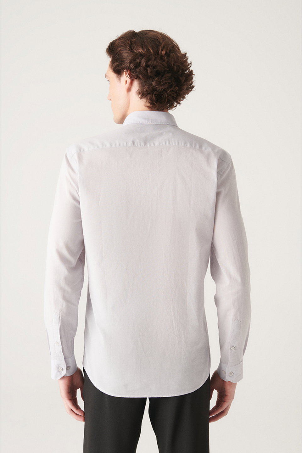Men's button-down cotton slim fit regular shirt e002206