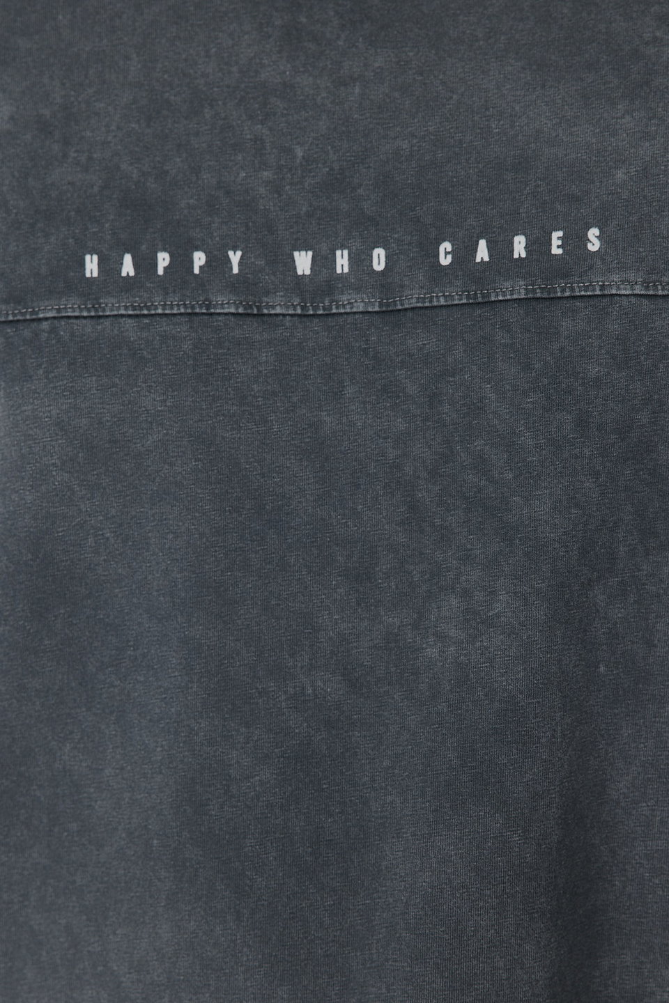 Oversize/Wide Cut Faded Effect Text Print 100% Cotton T-Shirt TMNSS23TS00174