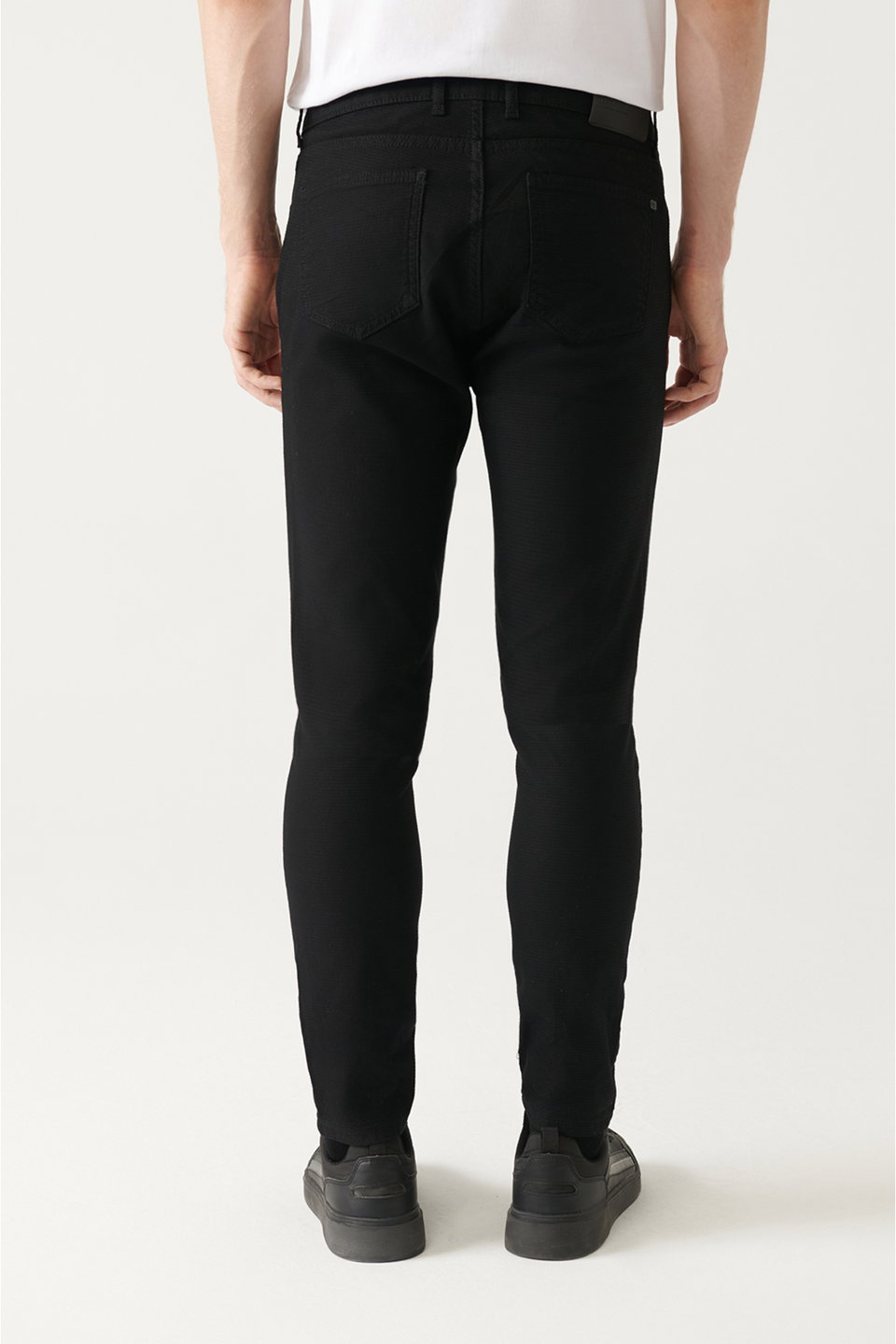 Men's 5-Pocket Stretch Canvas Slim Fit Trousers B003001