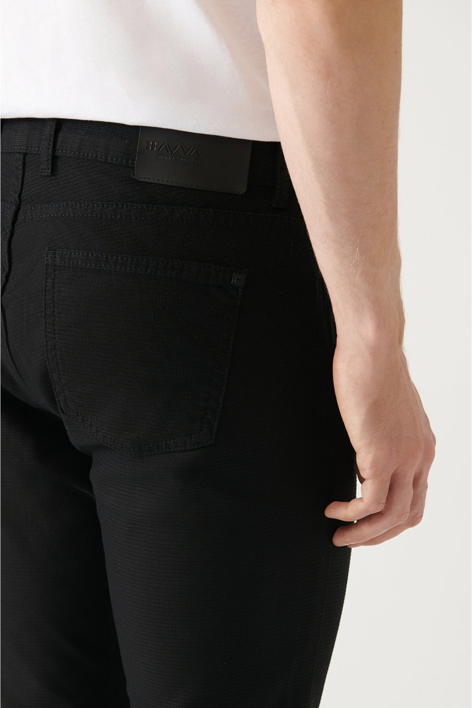 Men's 5-Pocket Stretch Canvas Slim Fit Trousers B003001