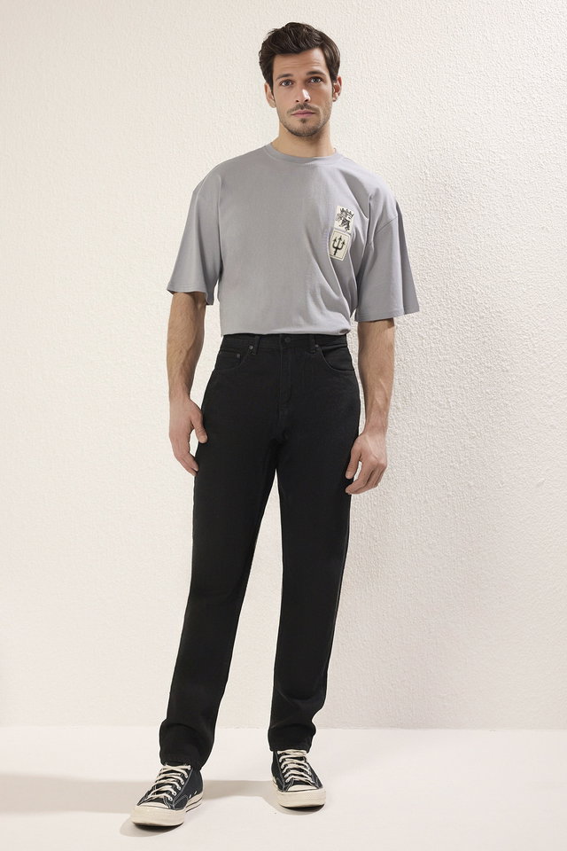 Black-1002 - Navy 100% Cotton Essential Fit Jeans Jeans Tmnaw23Je00104