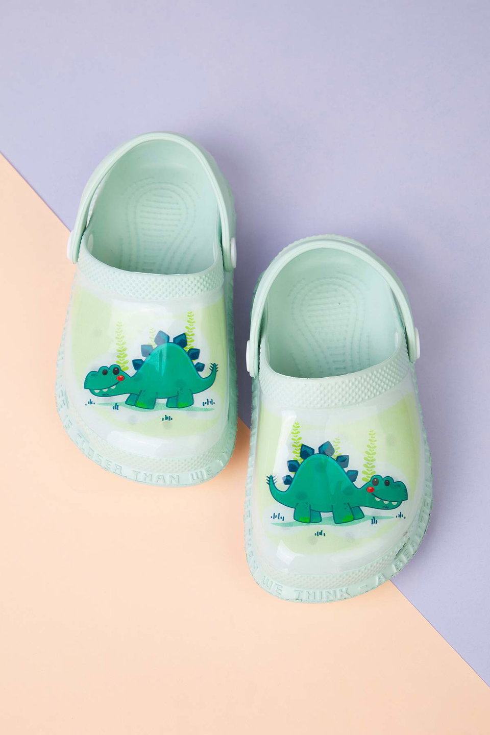Soft Closed Front Lighted Crocodile Figure Detailed Boy Kids Sandal Slippers TAKSS25TE00054