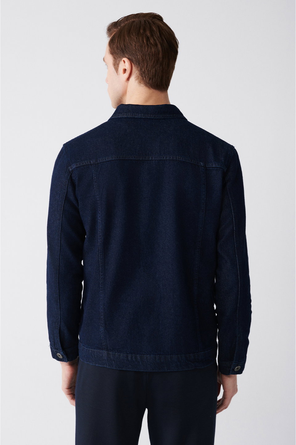 Men's Classic Collar 100% Cotton Denim Coat A31Y6002