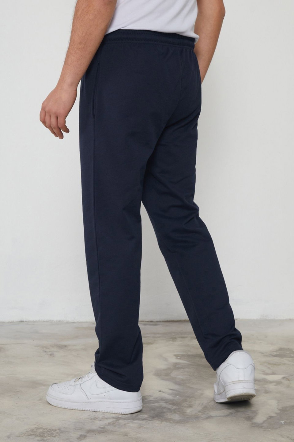 Smoked Regular Cut New York Embroidered Straight Leg Sweatpants TMNSS25EA00007