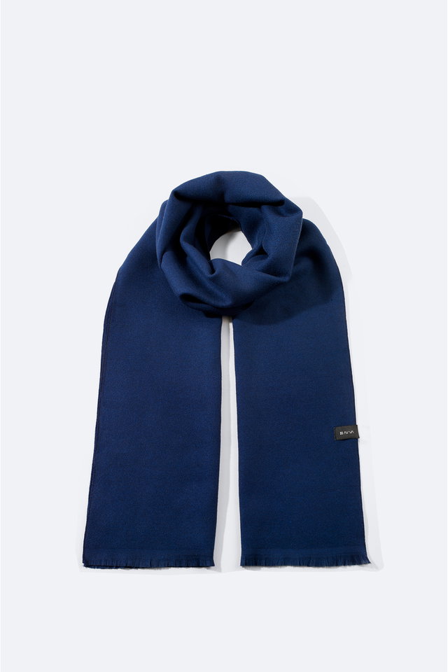 Dark Navyblue - Men's Indigo Plain Shawl A22Y9426