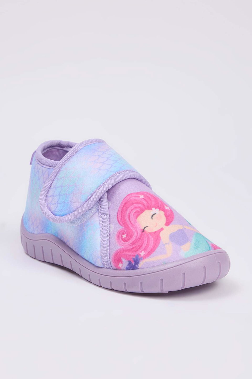 Little Girl Mermaid Printed Kids Slippers TAKAW26ER00001
