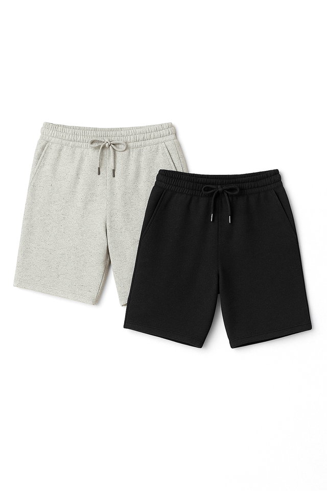 Very colorful - Navy Blue-Stone Basic Regular Cut 2 Pack Shorts TMNSS21SR0095