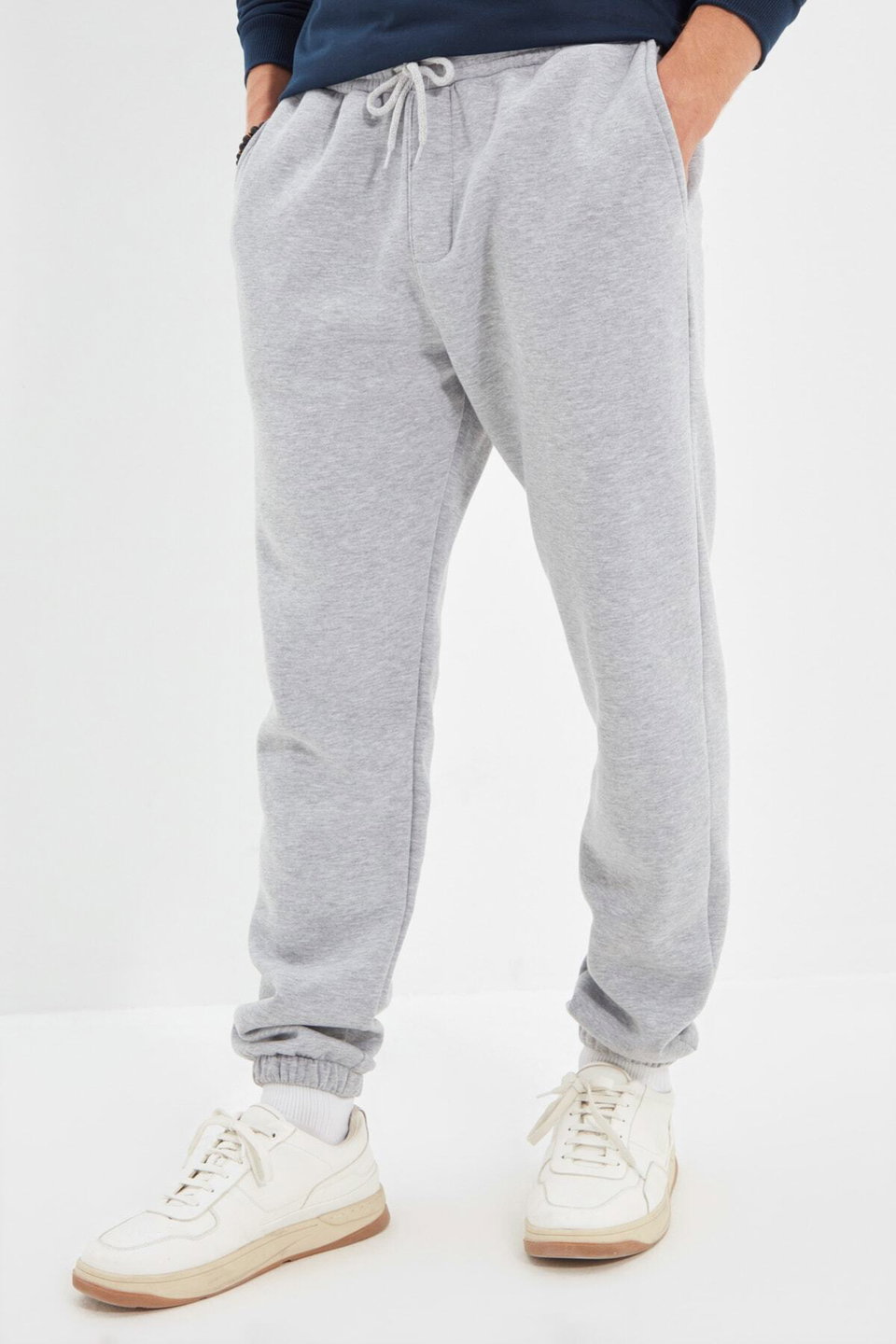 Unisex Regular/Normal Cut Leg Elasticated Polar Fleece/Warm Sweatpants TMNAW22EA0346