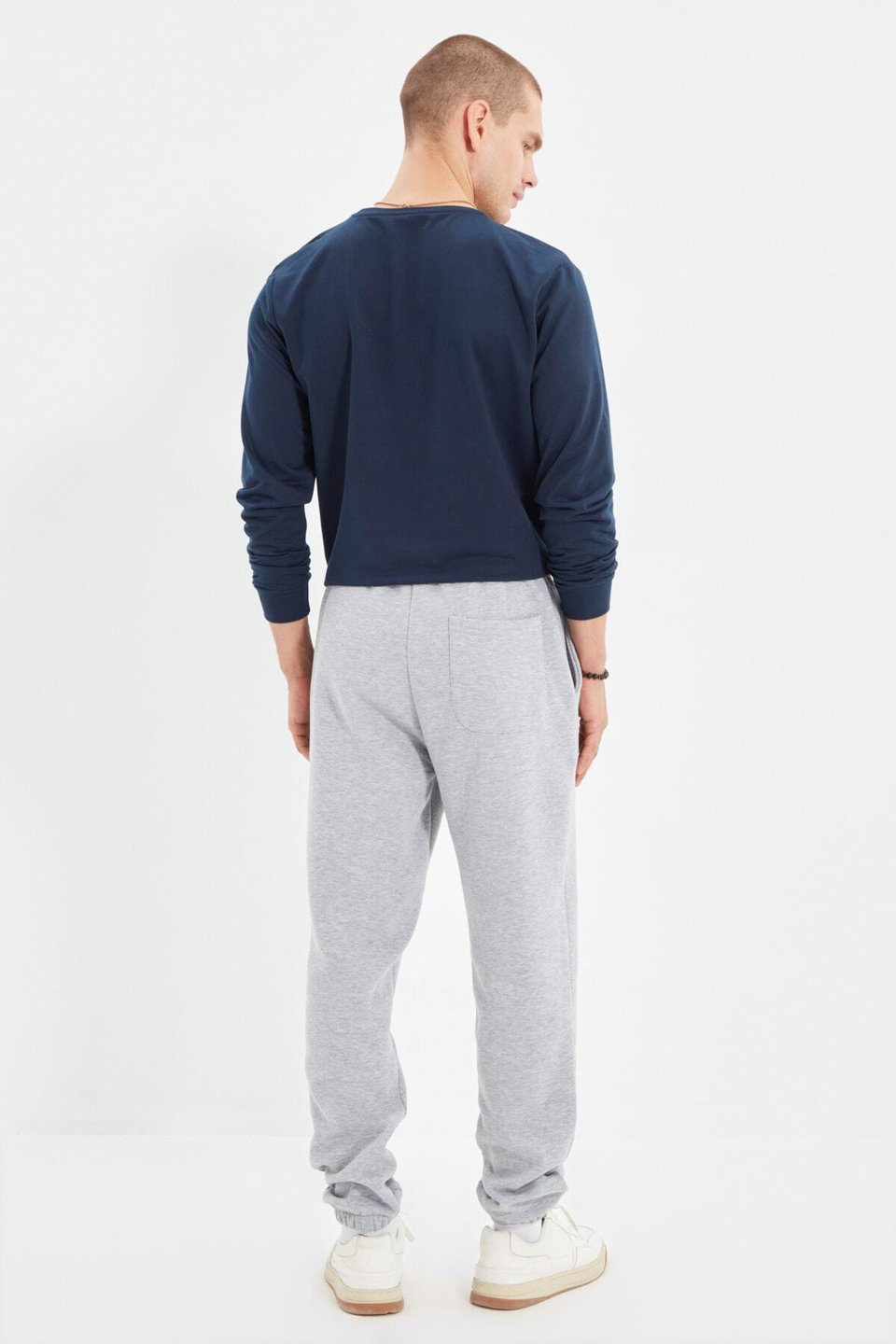 Unisex Regular/Normal Cut Leg Elasticated Polar Fleece/Warm Sweatpants TMNAW22EA0346