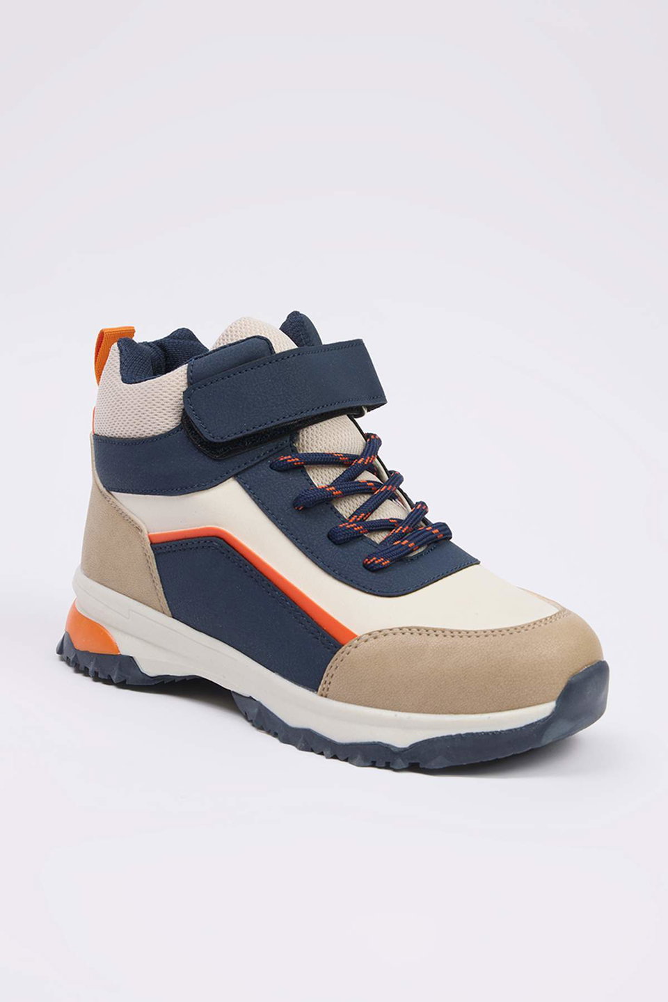 Color Block Velcro Detailed Big Boy Kids Trekking Boots TAKAW26BO00004