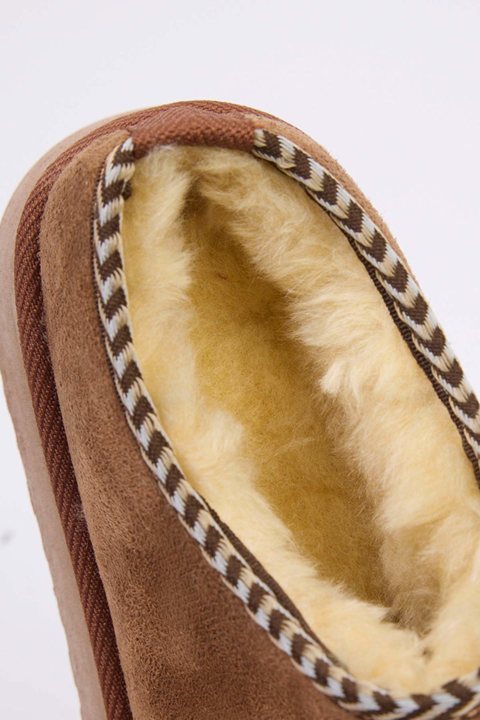 Embroidered Detailed Fur Lined Thick Sole Women's Ankle Slipper Boots TAKAW26BO00003